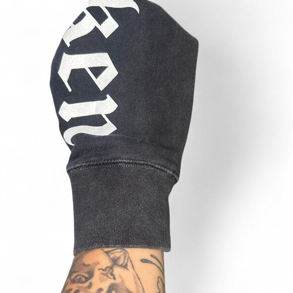 Broken Promises x Hot Stuff Heart Shaped Black & Red Split Dye Hoodie - Picture 6 of 8